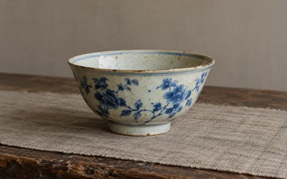青花茶碗